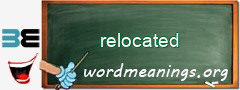 WordMeaning blackboard for relocated